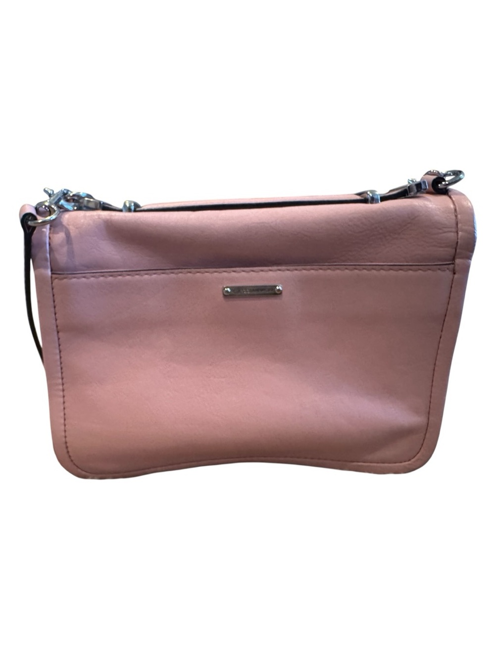 Rebecca Minkoff Blush Pink M.A.C Bowery Crossbody Leather Bag - Picture 3 of 11